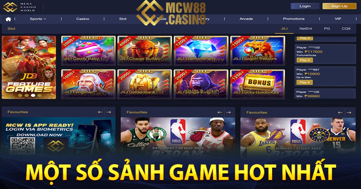 Giới thiệu MCW một số sảnh game hot nhất